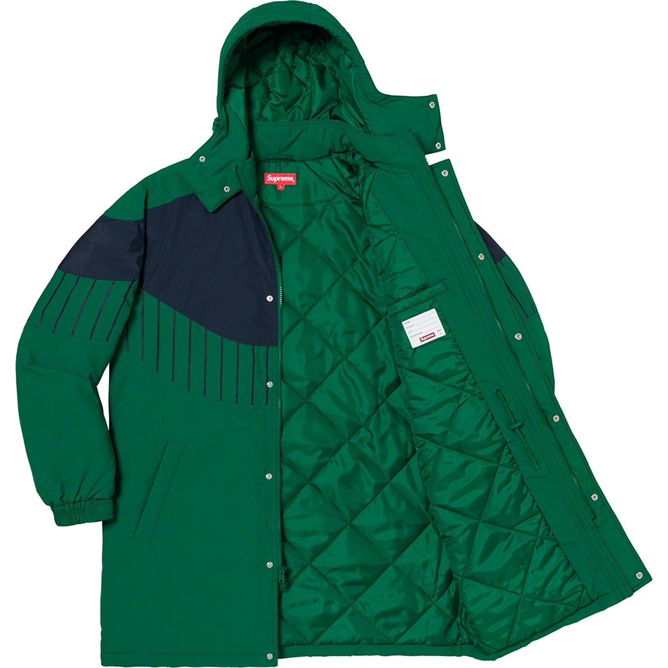Pinstripe Panel Sports Parka view 4